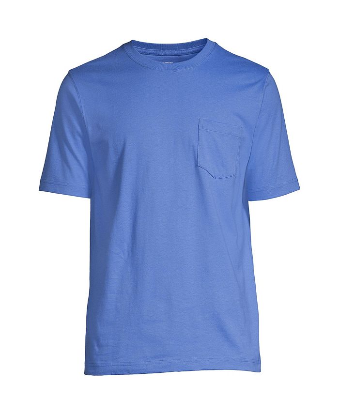 Lands' End Men's Tall Super-T Short Sleeve T-Shirt with Pocket - Macy's