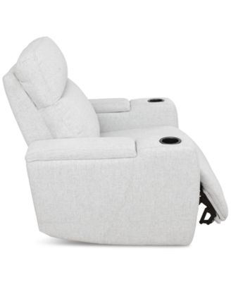 Greymel 37" Zero Gravity Fabric Chair with Power Headrest, Created for Macy's