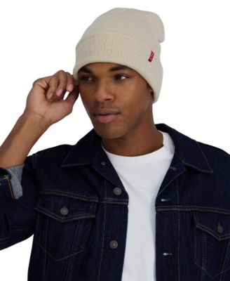 Men's Stocking Stuffer Gift Ready Red Tab Beanie 