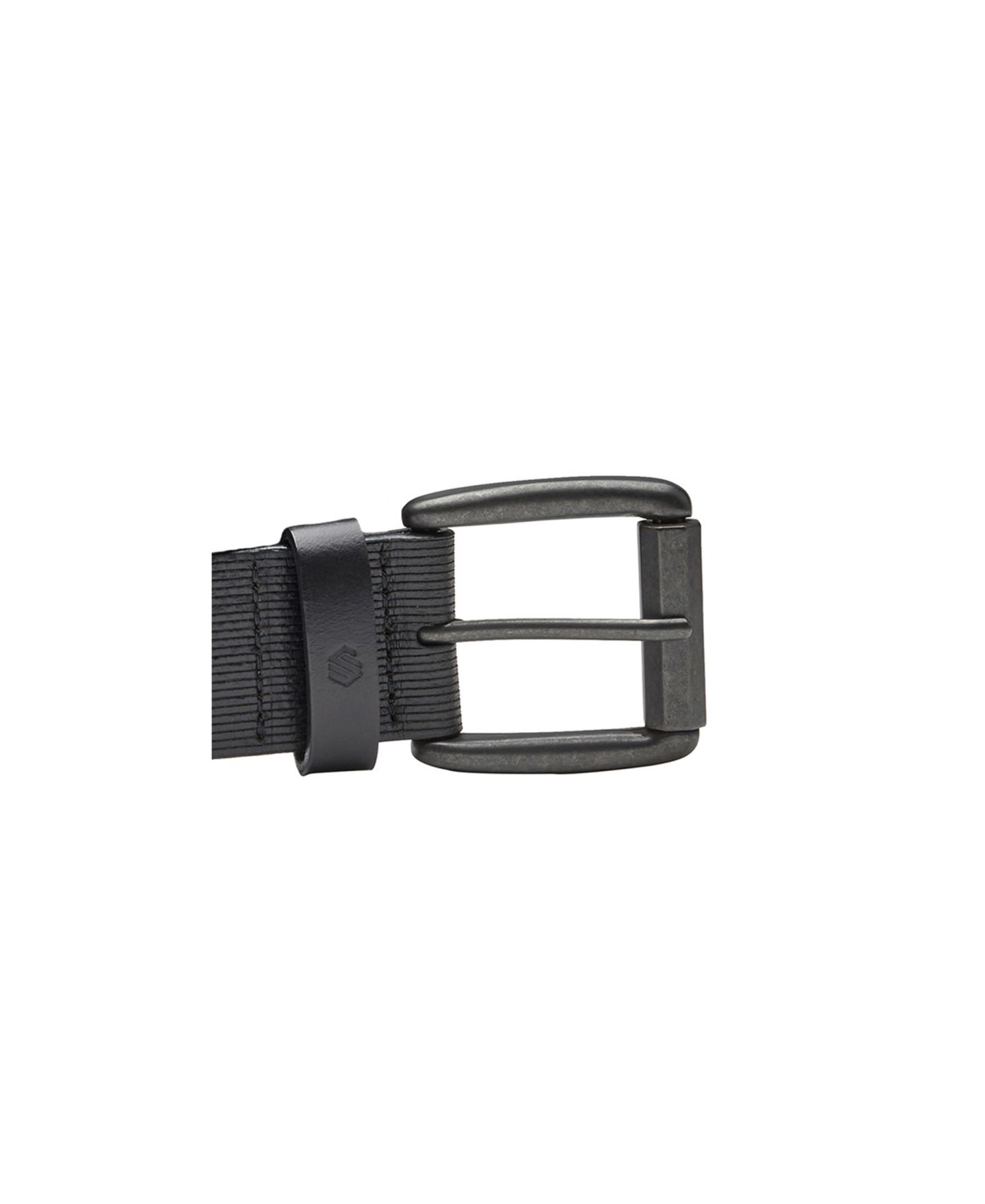 Мужской ремень Johnston & Murphy Scored Roller Buckle Belt, цвет: Чёрный — фото 2