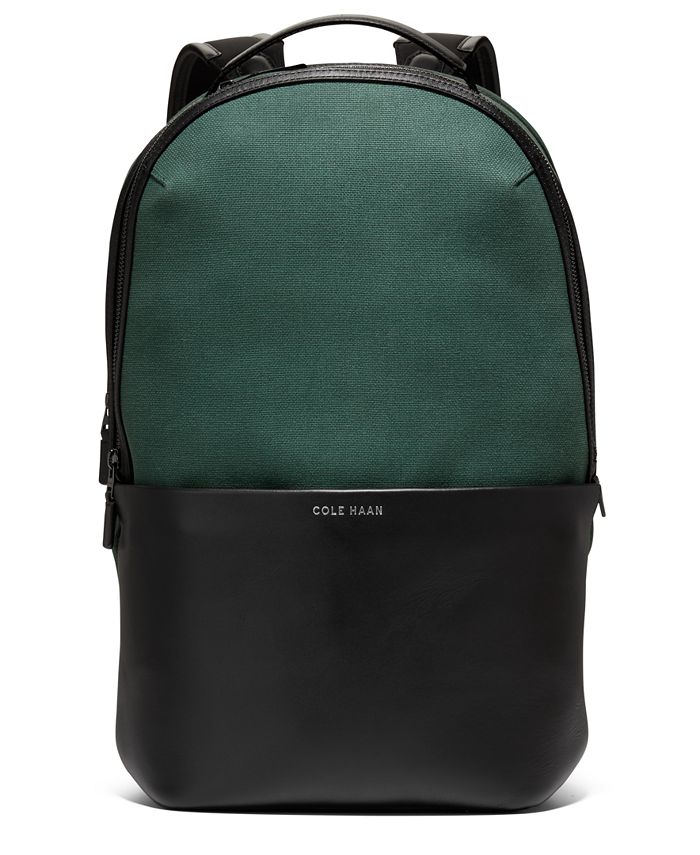 Cole haan men's leather backpack sale