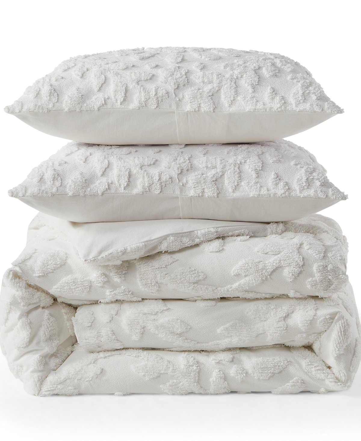 Shop Chf Works Chenille Laurel 3-pc Comforter Set, Full/queen In White