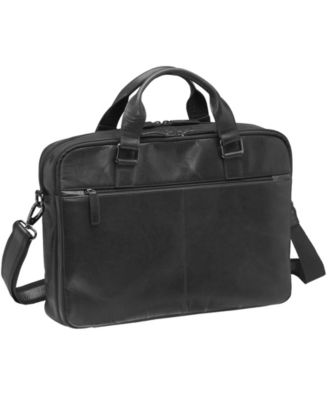 Men's Buffalo Briefcase with Dual Compartments for 15.6" Laptop