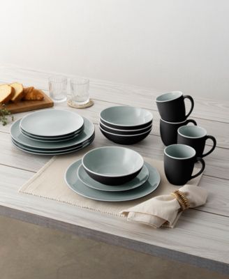 ColorTrio Coupe 16 Piece Dinnerware Set, Service for 4