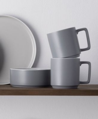 ColorTrio Stax 16 Piece Dinnerware Set, Service for 4