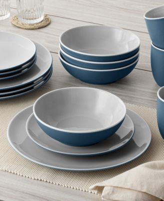 ColorTrio Coupe 16 Piece Dinnerware Set, Service for 4