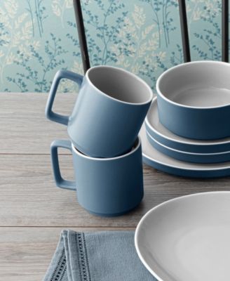 ColorTrio Stax 16 Piece Dinnerware Set, Service for 4