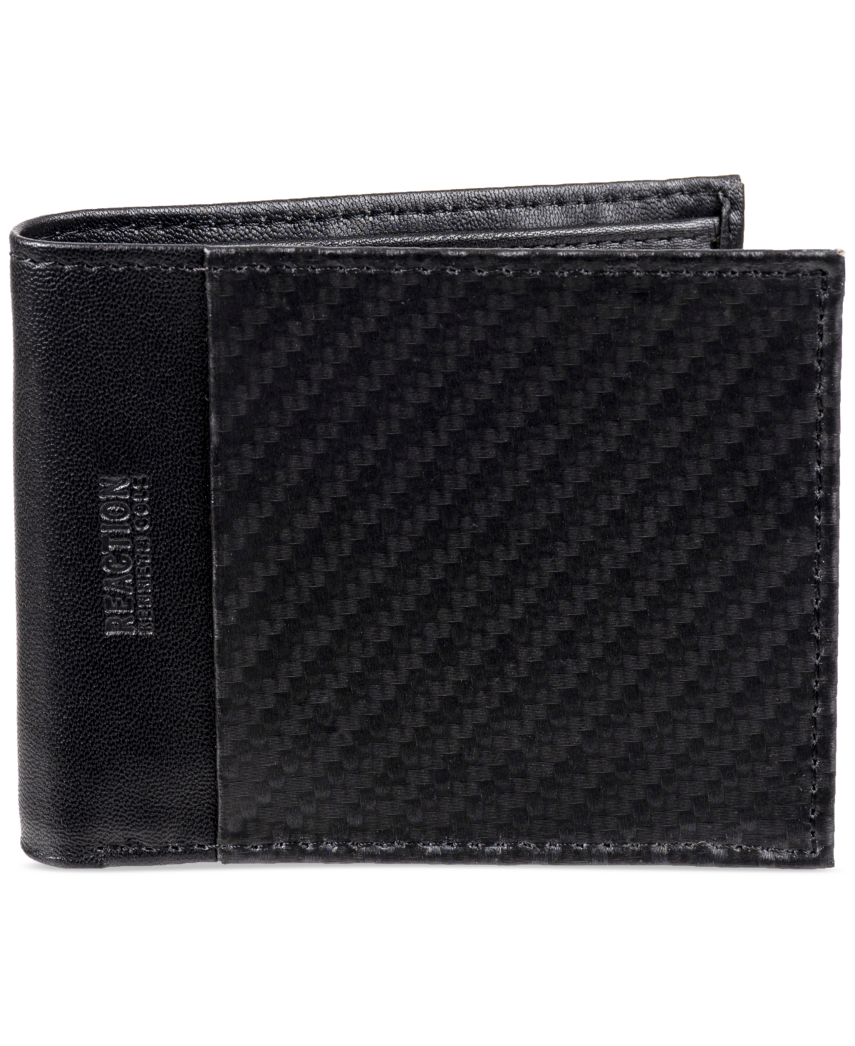Men's Techni-cole Rfid Leather Slimfold Wallet - Black