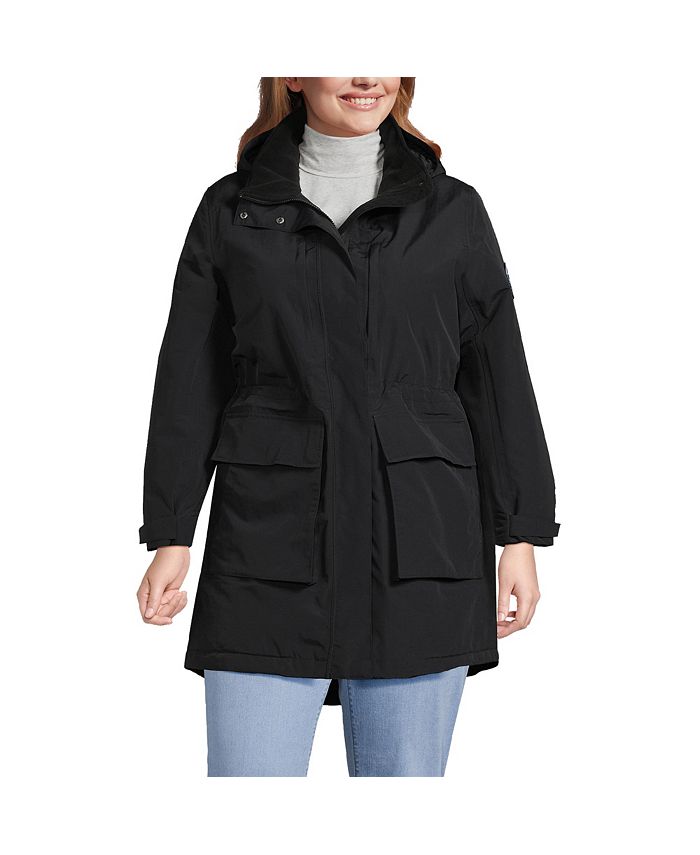 Lands' End Women's Plus Size Squall Waterproof Insulated Winter Parka ...