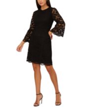 Black lace top dress macys