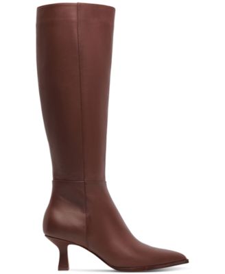 Women's Auggie Pointed-Toe Kitten-Heel Knee-High Dress Boots