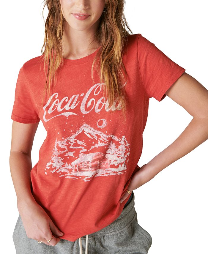 Lucky Brand Women's Cotton Coca-Cola Cabin Graphic T-Shirt - Macy's