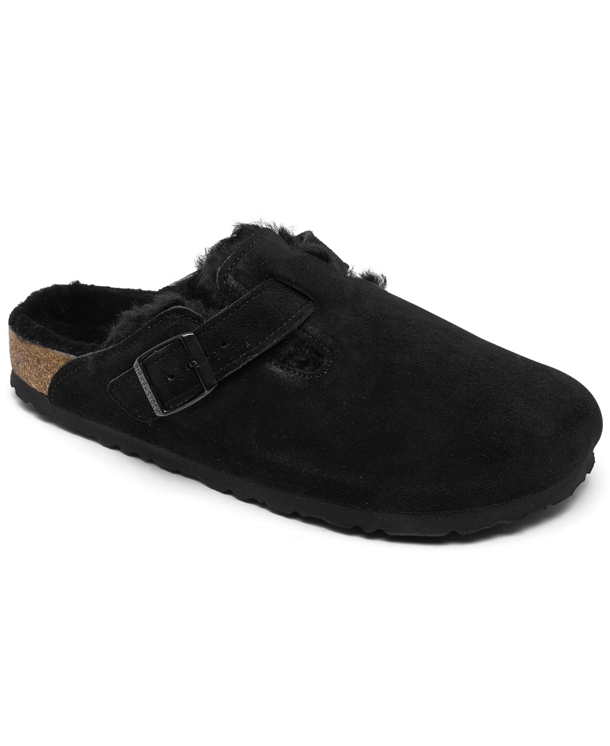 Birkenstock Women's Boston Shearling Suede Leather Clogs from Finish Line