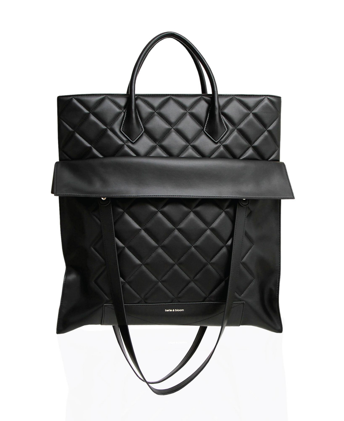 Women Belle & Bloom Lost Lovers Quilted Leather Tote - Black