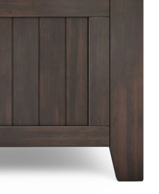 Acadian 25" Solid Wood Small Entryway Storage Bench