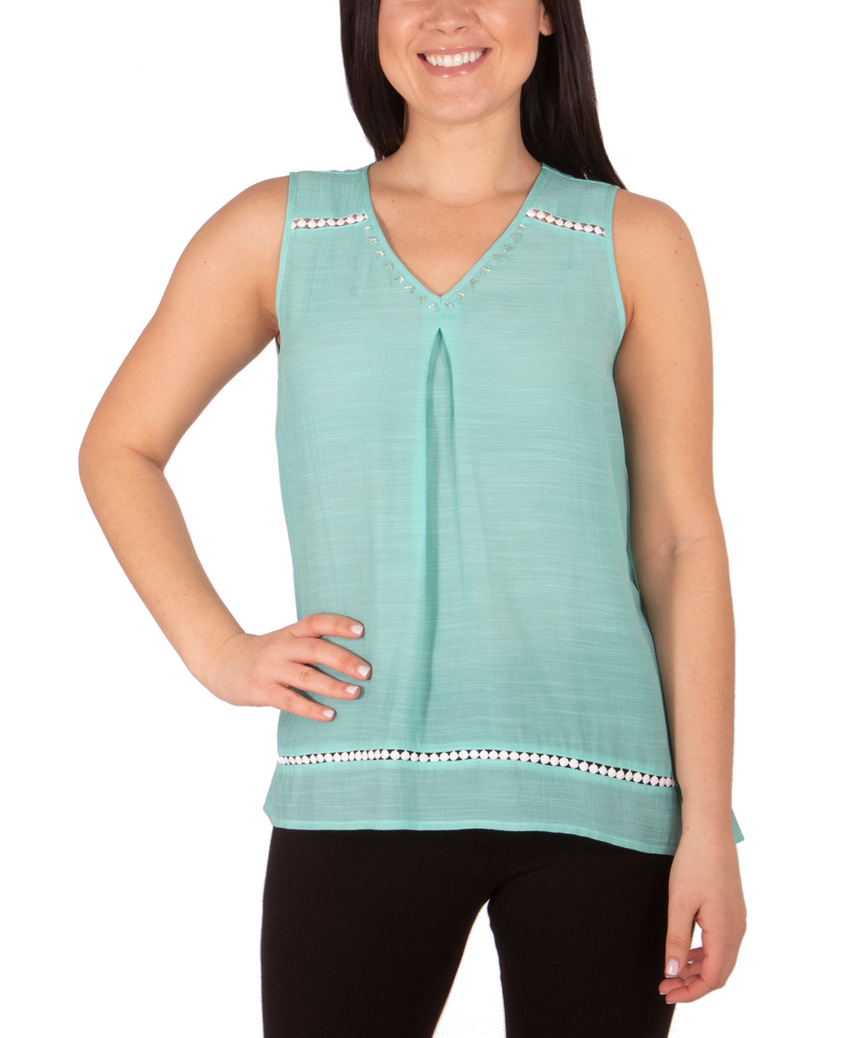 Petite Sleeveless Swing Blouse - Orchid Pink