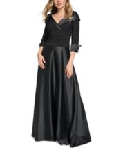 Buy JESSICA HOWARD Velvet Ruffled Evening Dress - Blue At 72% Off