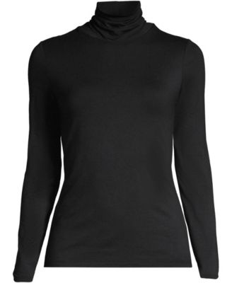 Women's Lightweight Jersey Skimming Long Sleeve Turtleneck