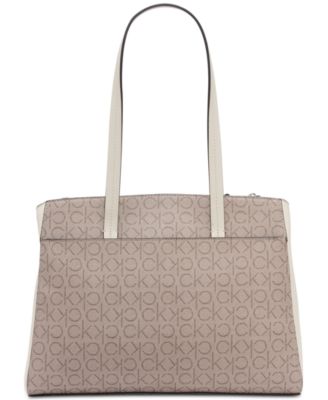 Hadley Signature Colorblocked Triple Compartment Tote