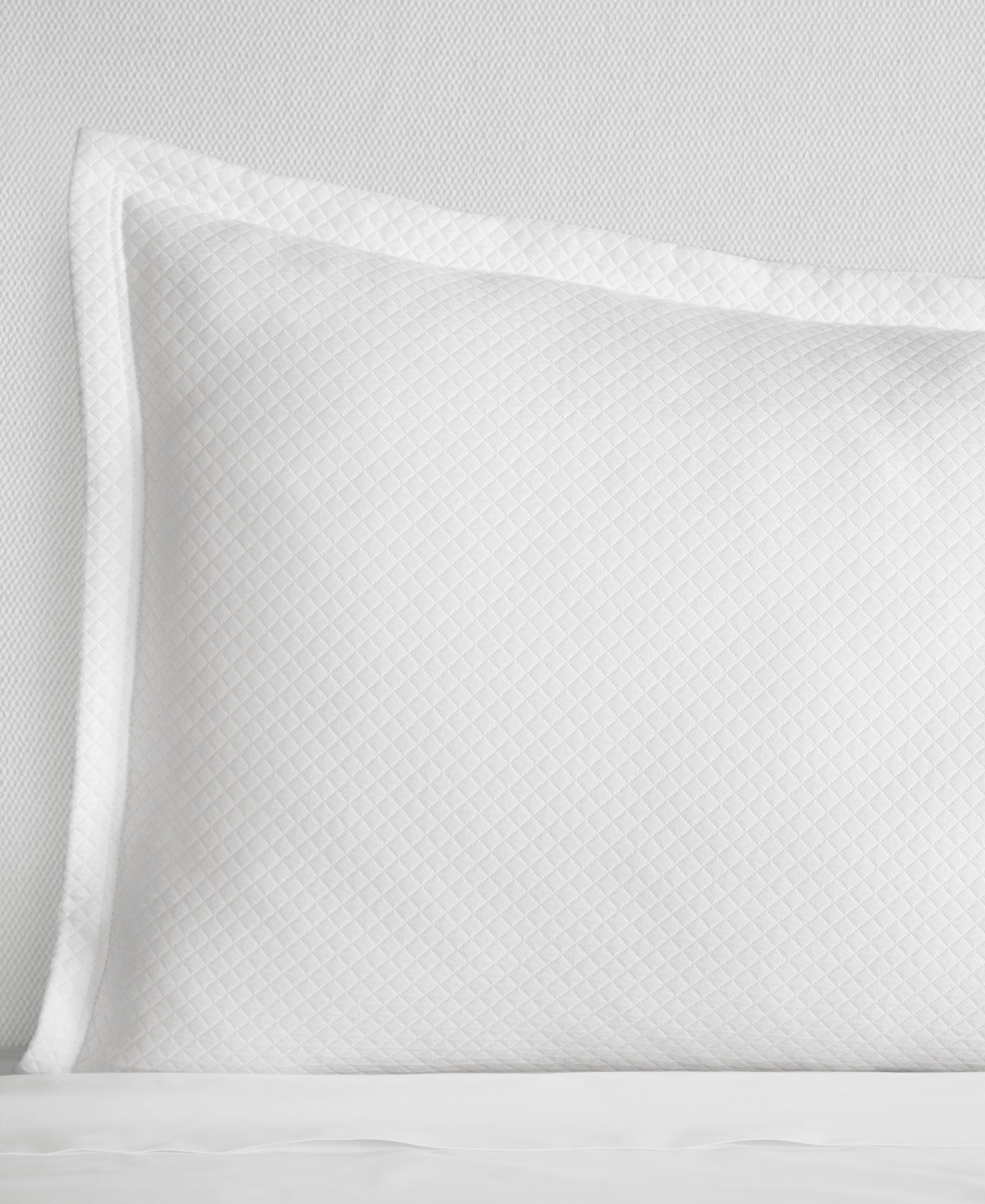 Sferra Rombo Cotton Boudoir Sham, 12" X 16" In White