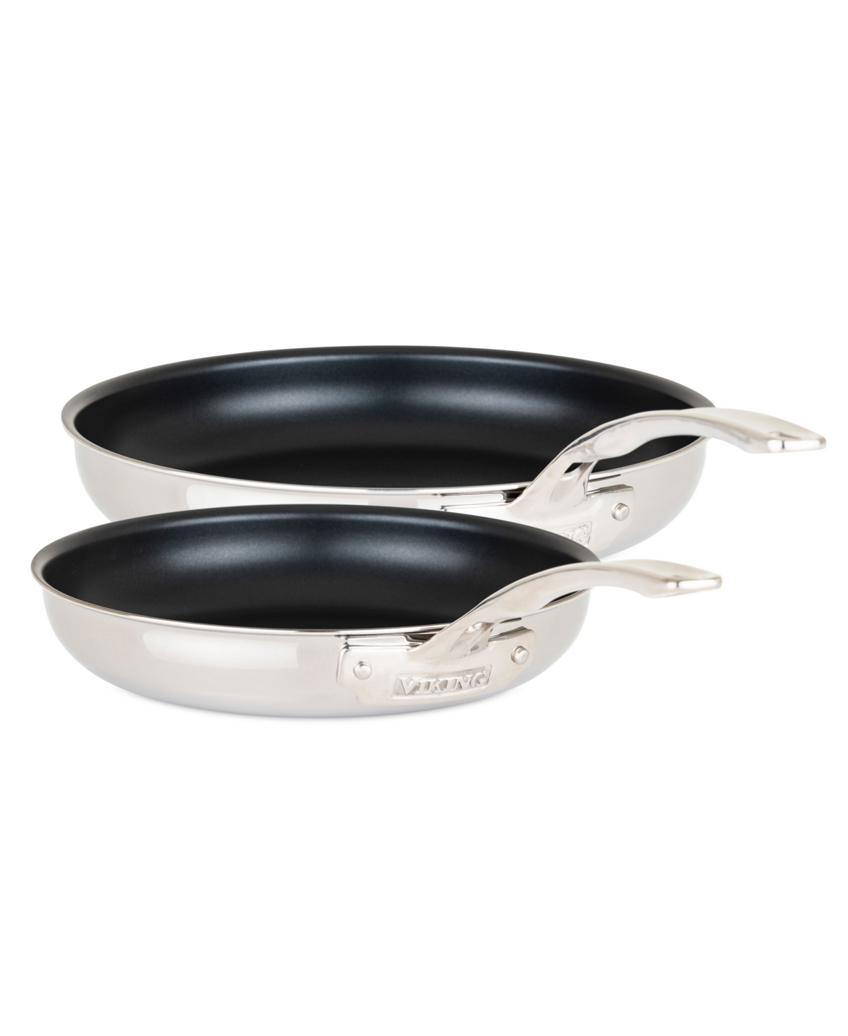 Viking 3-ply Stainless Steel 2-piece Non-stick Fry Pan Set