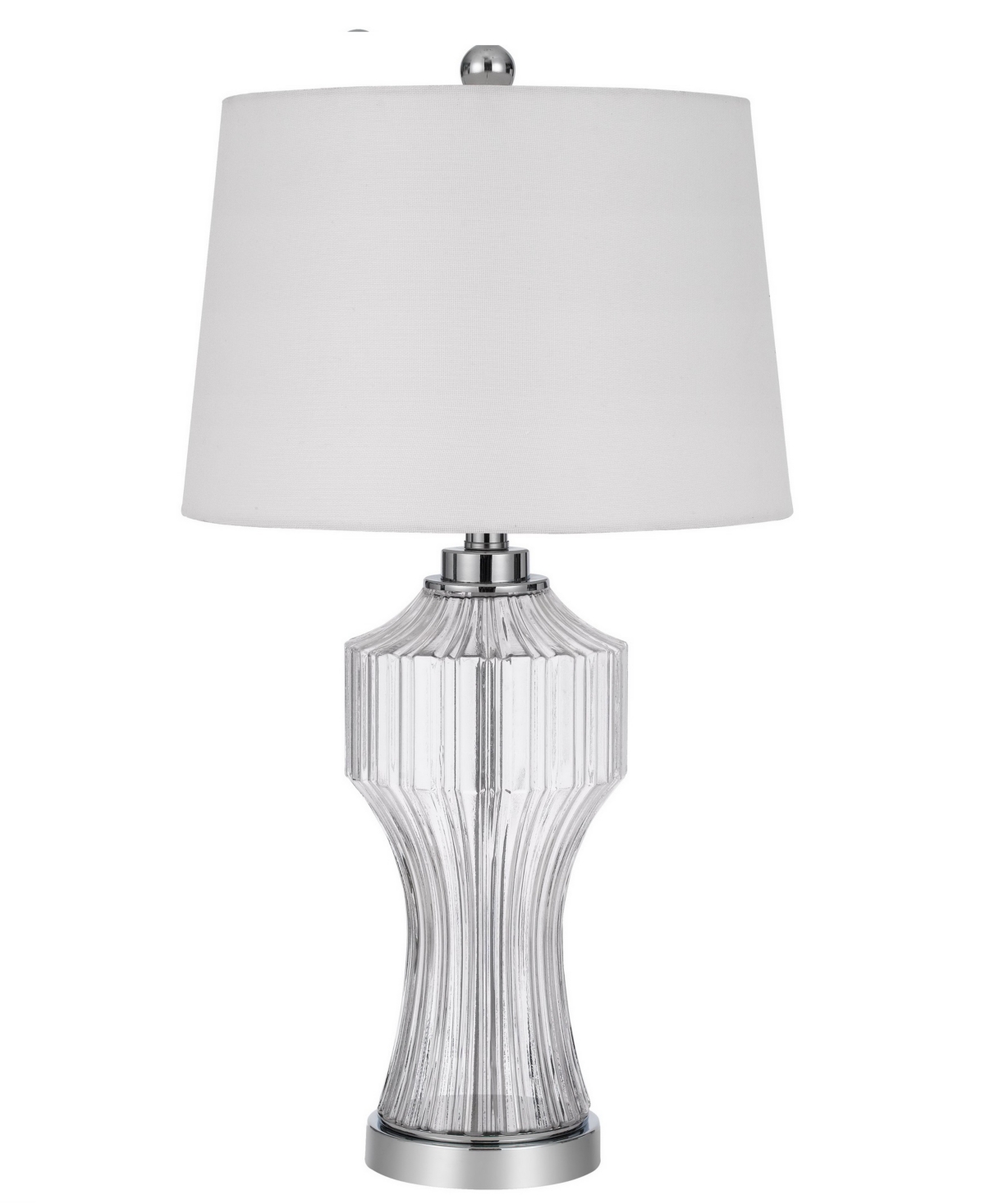 Cal Lighting 26" Height Table Lamp In Clear Glass