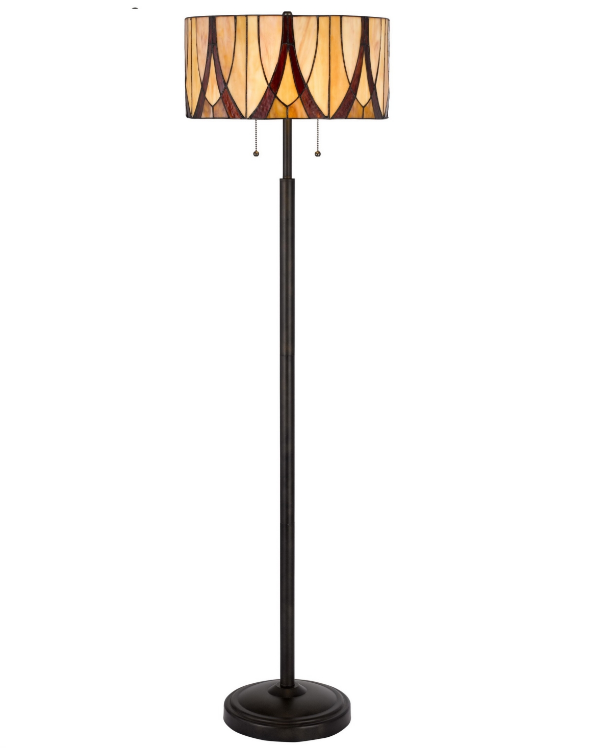 Cal Lighting 60" Height Metal Floor Lamp In Antique Bronze