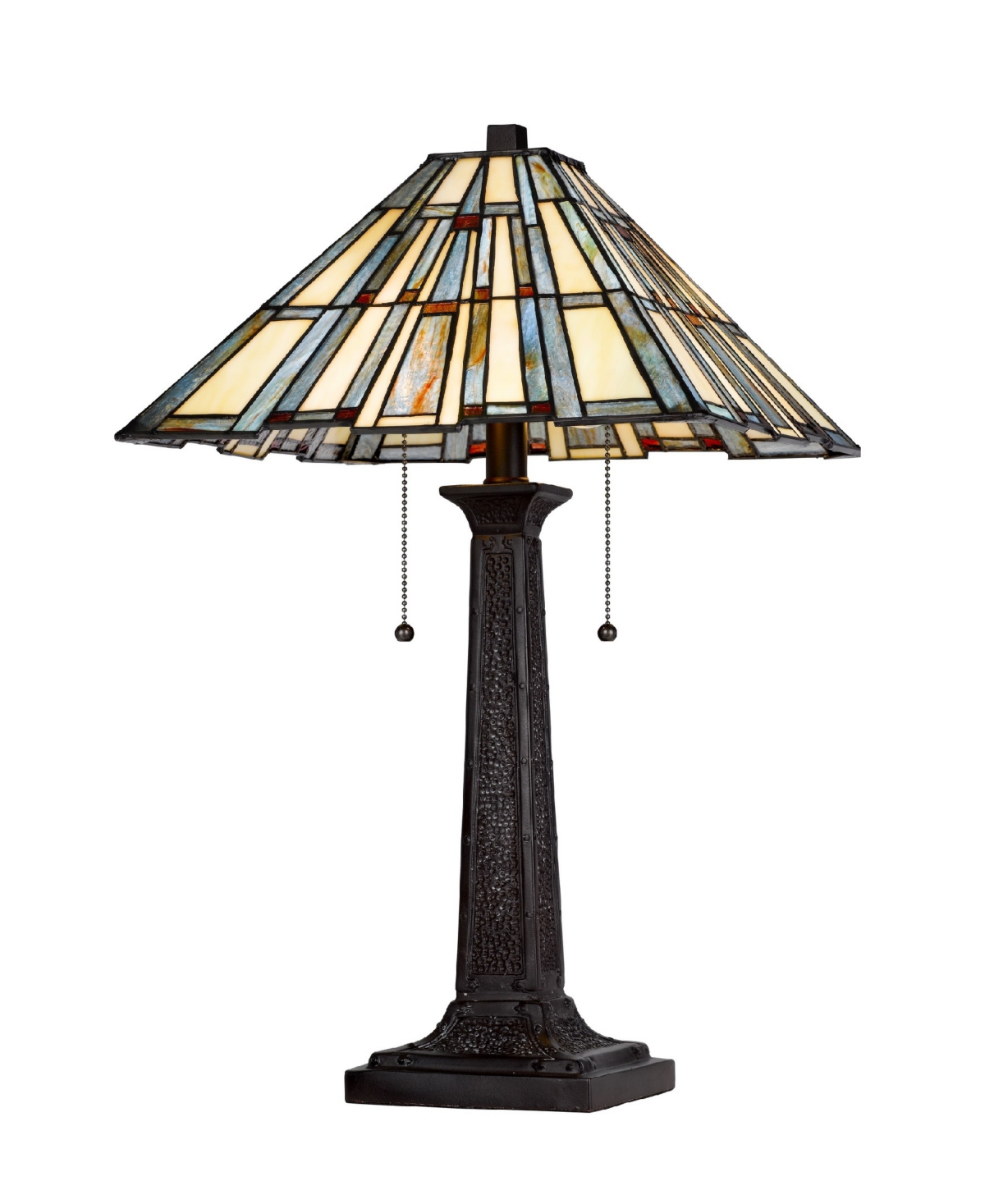Cal Lighting 23" Height Metal And Resin Table Lamp In Dark Bronze