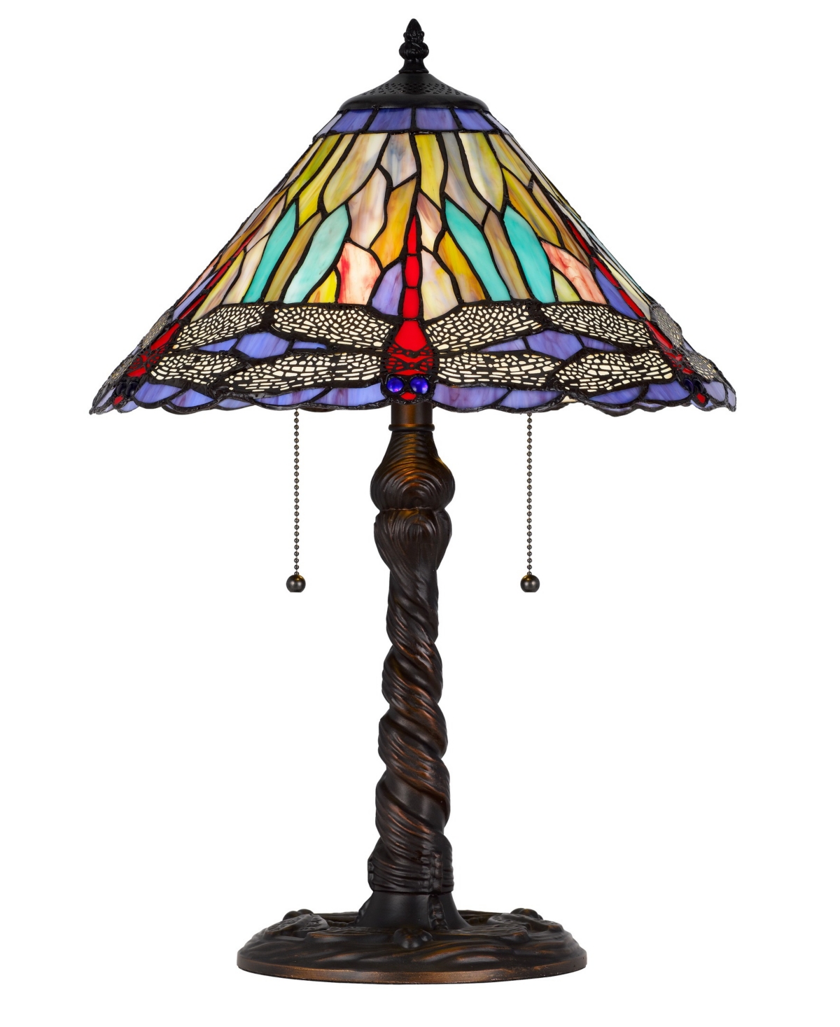 Cal Lighting 23" Height Metal And Resin Table Lamp In Dark Bronze