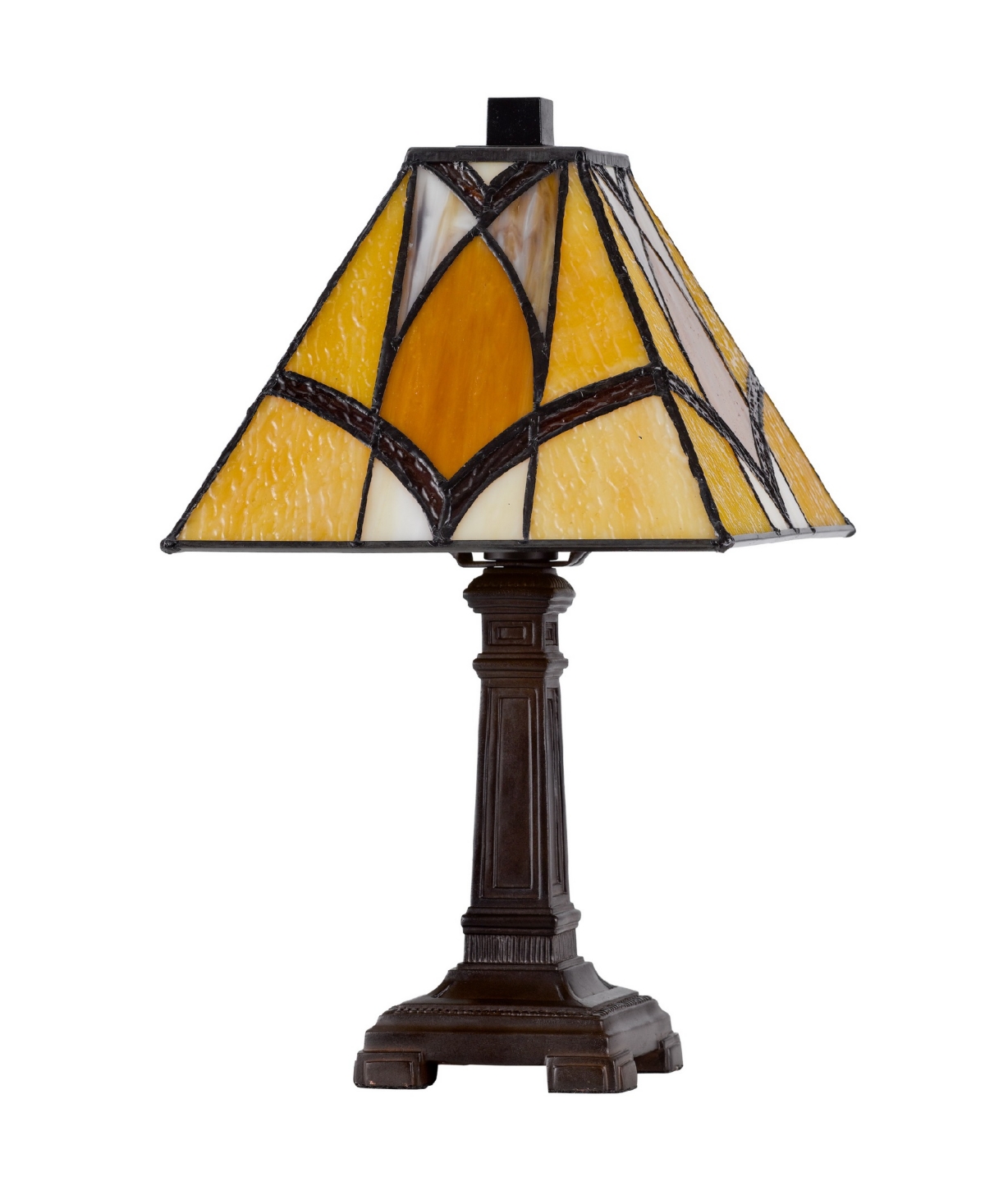 CAL LIGHTING 13.5" HEIGHT METAL AND RESIN ACCENT LAMP 
