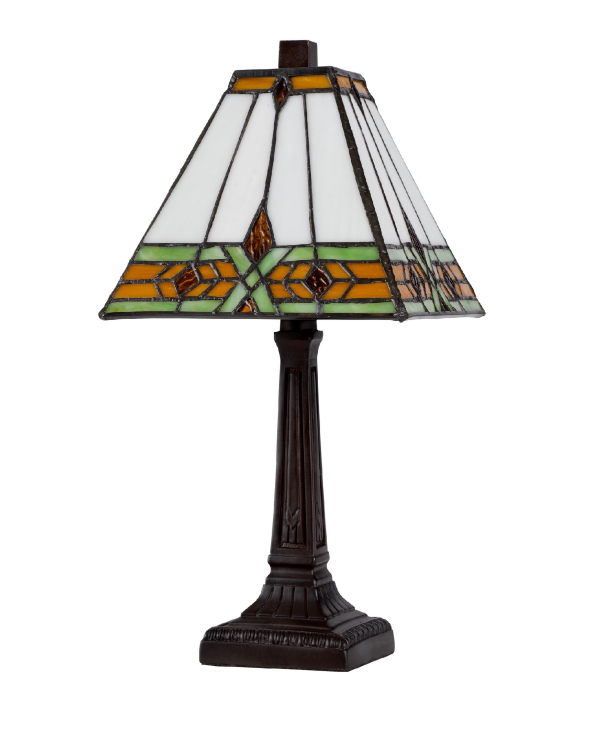 Cal Lighting 14" Height Metal And Resin Accent Lamp In Dark Bronze