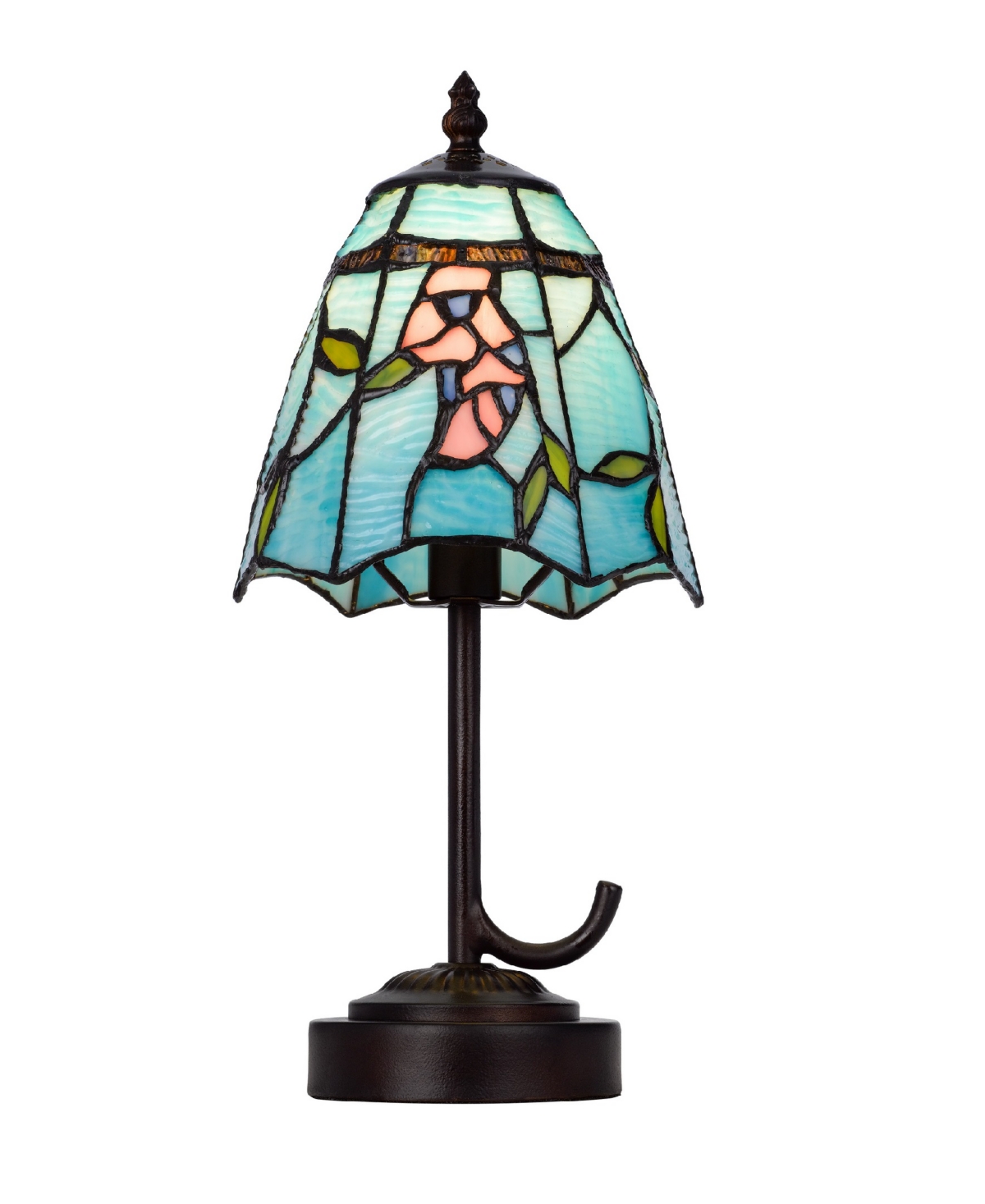 Cal Lighting 13" Height Metal And Resin Accent Lamp In Dark Bronze