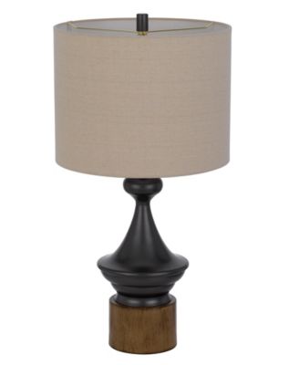 29.5" Height Metal and Wood Table Lamp