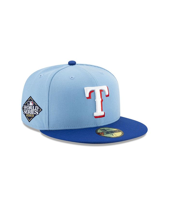 New Era Men's Light Blue Texas Rangers 2023 World Series Side Patch ...