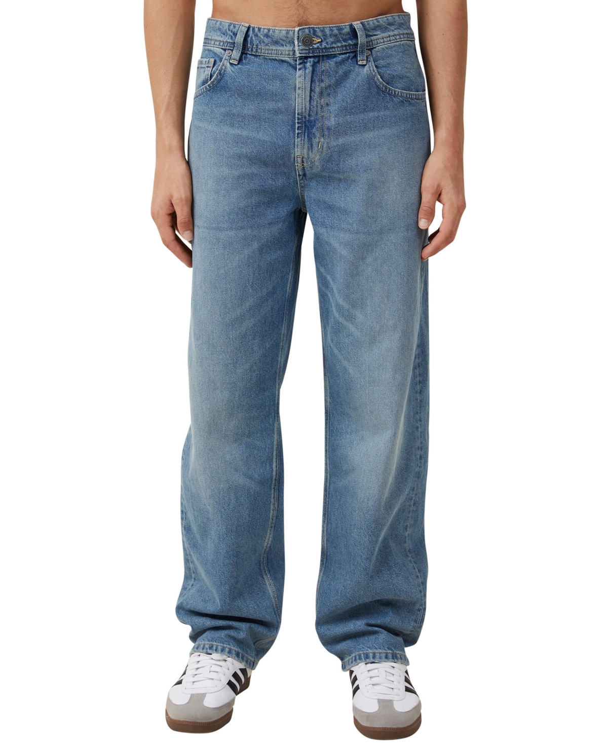 Cotton On Men's Denim Baggy Jeans In Eagles Blue