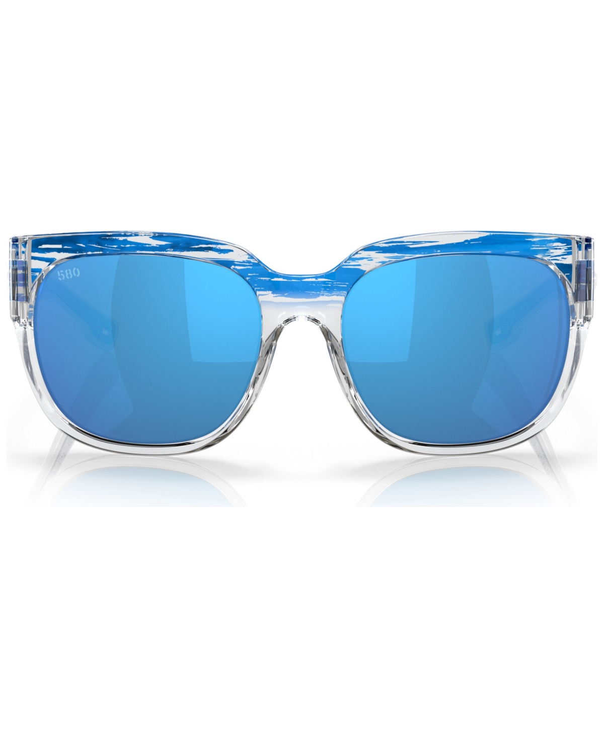 Shop Costa Del Mar Women's Freedom Series Waterwoman 2 Polarized Sunglasses, Mirror Polar 6s9004 In Shiny American Sky
