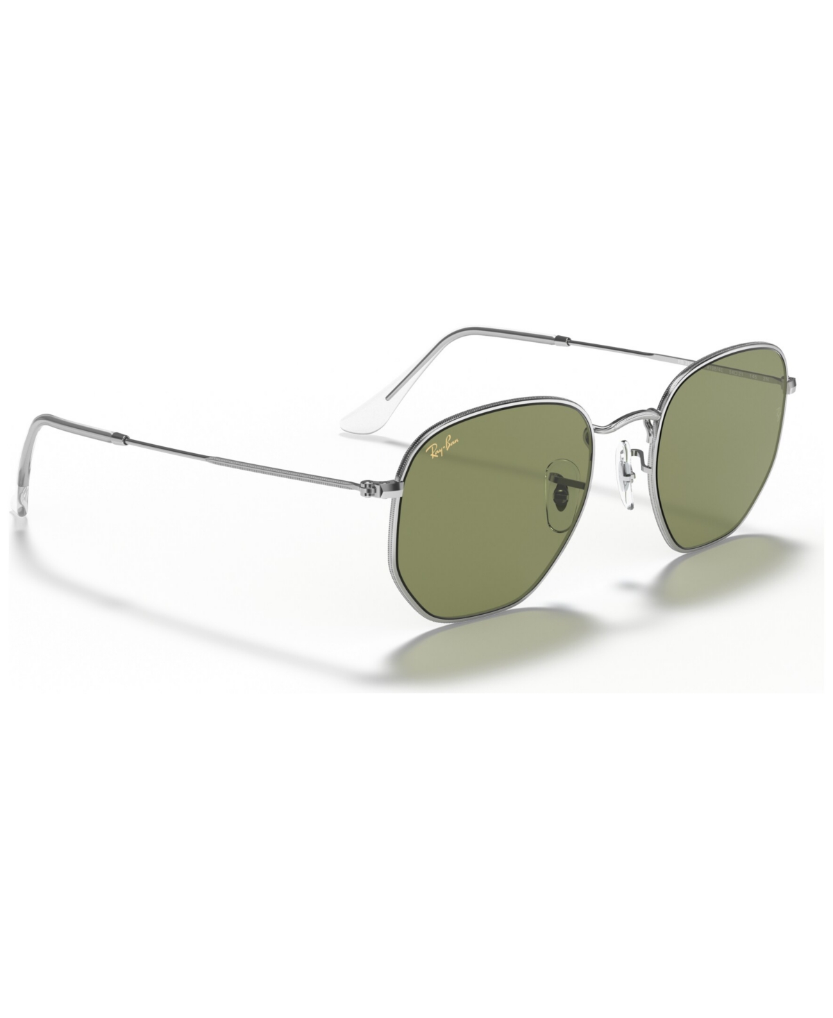 Ray Ban Unisex Hexagonal Sunglasses, Rb3548l In Silver
