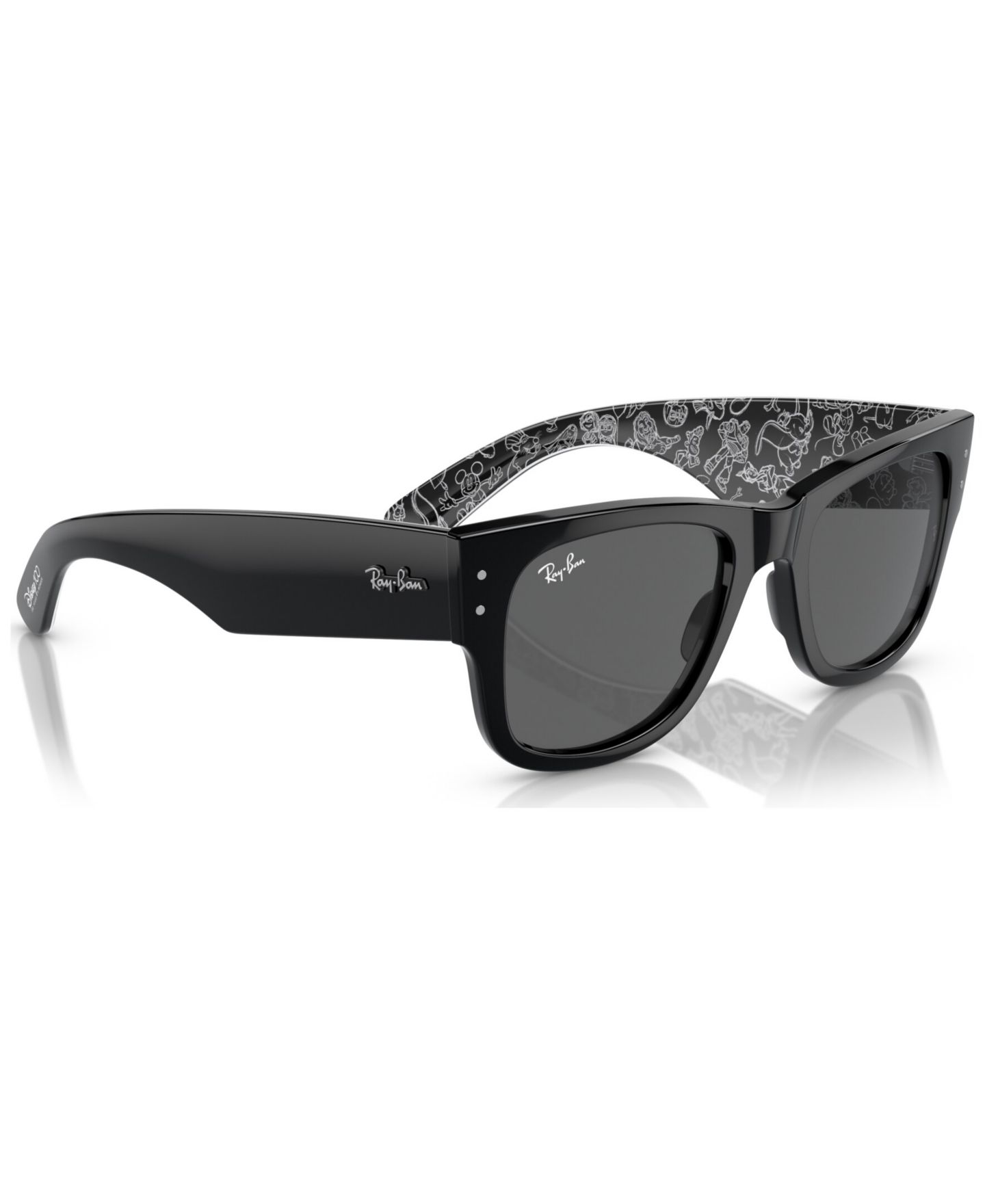 Солнцезащитные очки Ray-Ban Unisex Mega Wayfarer Disney 100th Anniversary Sunglasses, RB0840S, цвет: Чёрный — фото 2