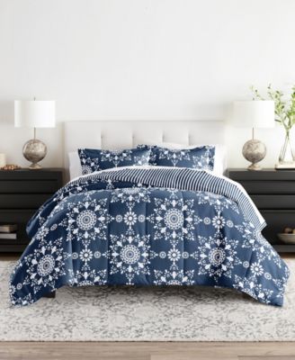 ienjoy Home Ultra Soft Daisy Medallion Reversible 2- Pc. Comforter Set, Twin