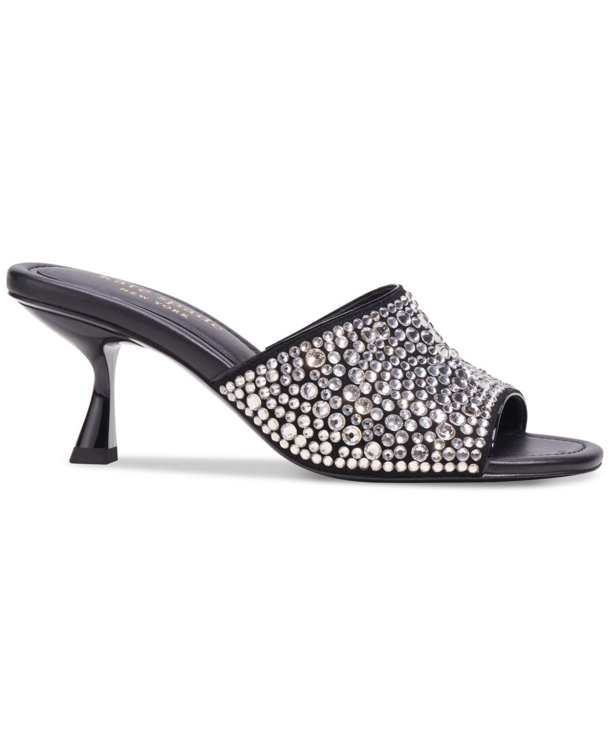 Shop Kate Spade Women's Malibu Crystal Dress Sandals In Black,clear