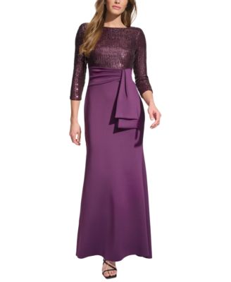eliza j dress purple Purple Eliza J Evening Dresses Eliza J Ruffle Front Dress, Purple, Size 8,  NWT Maxi