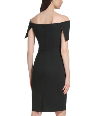 vince camuto off the shoulder midi dress Vince Camuto Off The Shoulder Solid Mini Dress