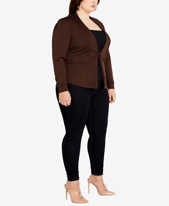 City Chic Trendy Plus Size Piping Praise Blazer Jacket Macy's