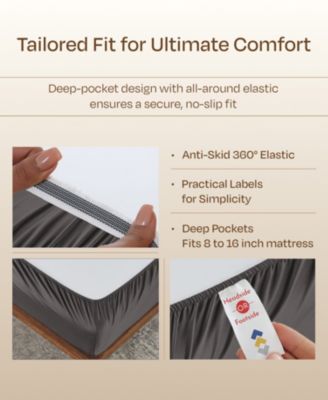 Luxury Bed Sheets Set - 800 Thread Count 100% Cotton Sheets, Deep Pocket, Soft, Cool & Breathable - King