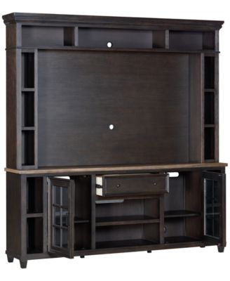 84" Dawnwood 2PC  TV Console Set (84" Console and Hutch)