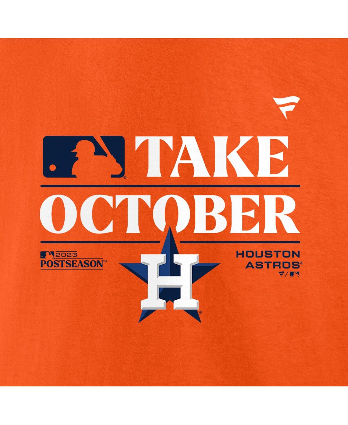 Shop Fanatics Men's  Orange Houston Astros 2023 Postseason Locker Room T-shirt
