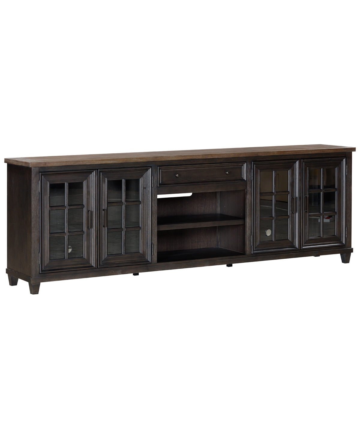 Macy's 96" Dawnwood Tv Console In Espresso