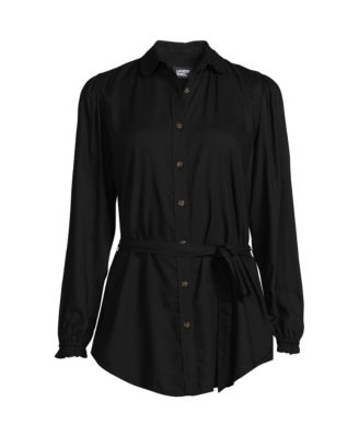 Women's Rayon Tie Waist Shirt