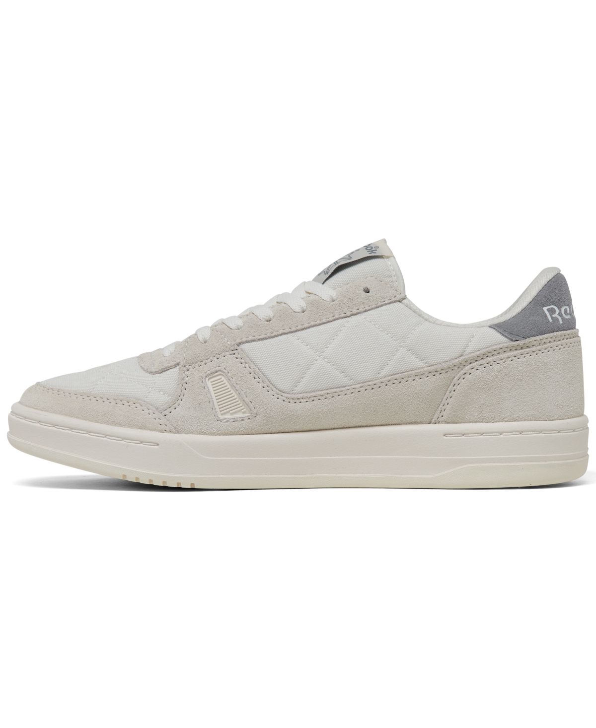 Shop Reebok Men's Lt Court Tennis Casual Sneakers From Finish Line In Chalk,vintage-like White