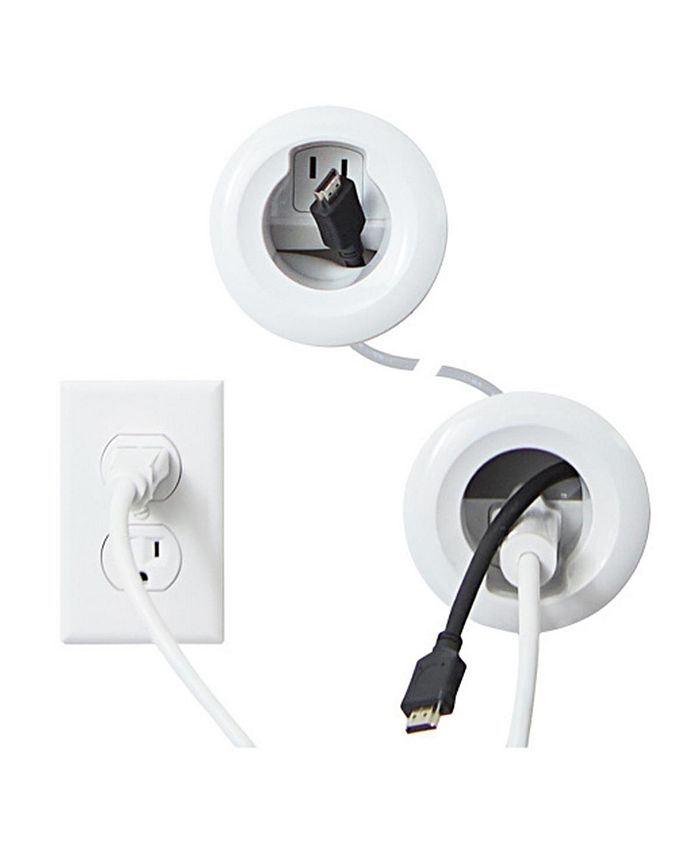 Sanus In-Wall Cable Management Kit (White) SA-IWCM2-W1 - Foto 2